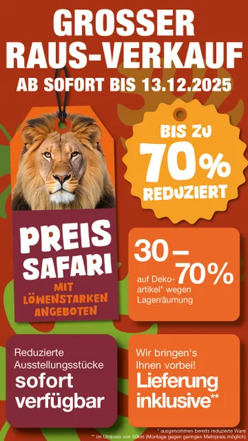 Großer Raus-Verkauf